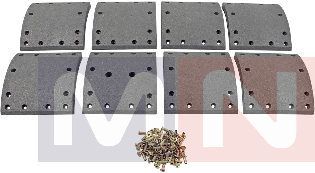 MNG Spare Parts replaces Drum Brake Lining Kit, Iveco, 02991906, Wva19384, Wva19385 Eurocargo Turbotech Turbostar Eurotech