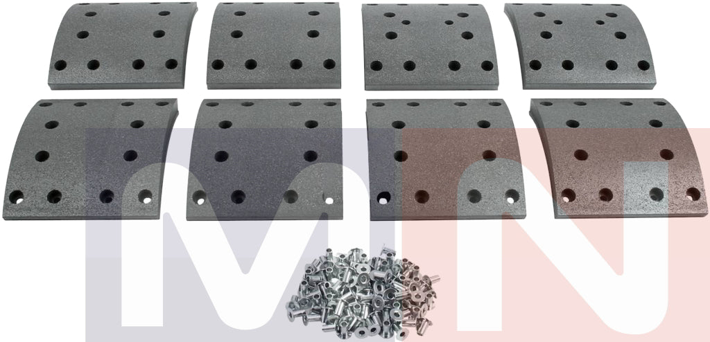 MNG Spare Parts replaces Drum Brake Lining Kit, Iveco, 02992113, Wva19109, Wva19110 Eurotrakker