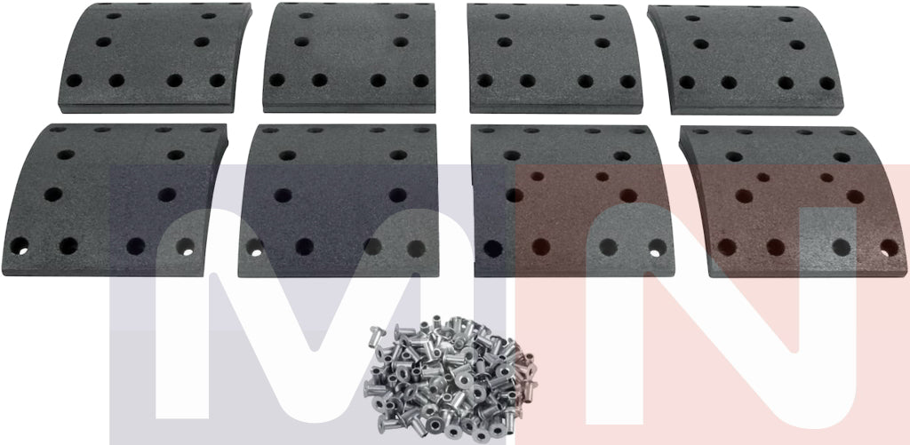 MNG Spare Parts replaces Drum Brake Lining Kit, Iveco, 02992114, Wva19109, Wva19110 Eurotrakker
